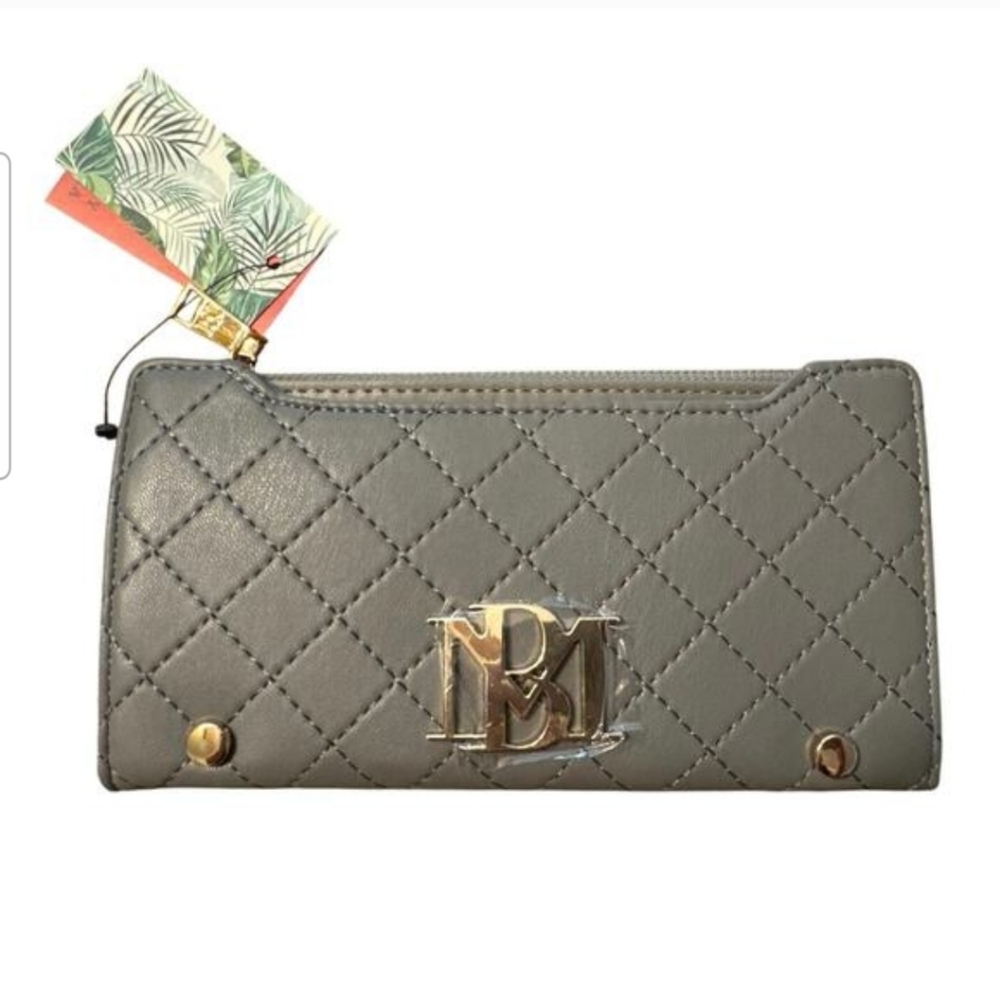 Bagley Mishka Elegant Grey Quilted Wallet